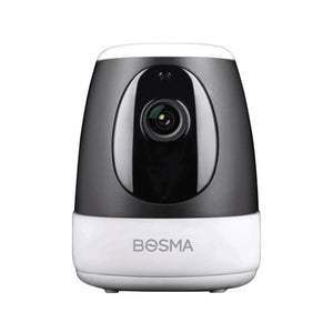 Bosma - Ensemble de Caméra de Sécurité Intérieur XC, 1080p, Détections des Mouvement et du Son + 2 Capteurs de Porte ou Fenêtre, Blanc - Simple Boutique