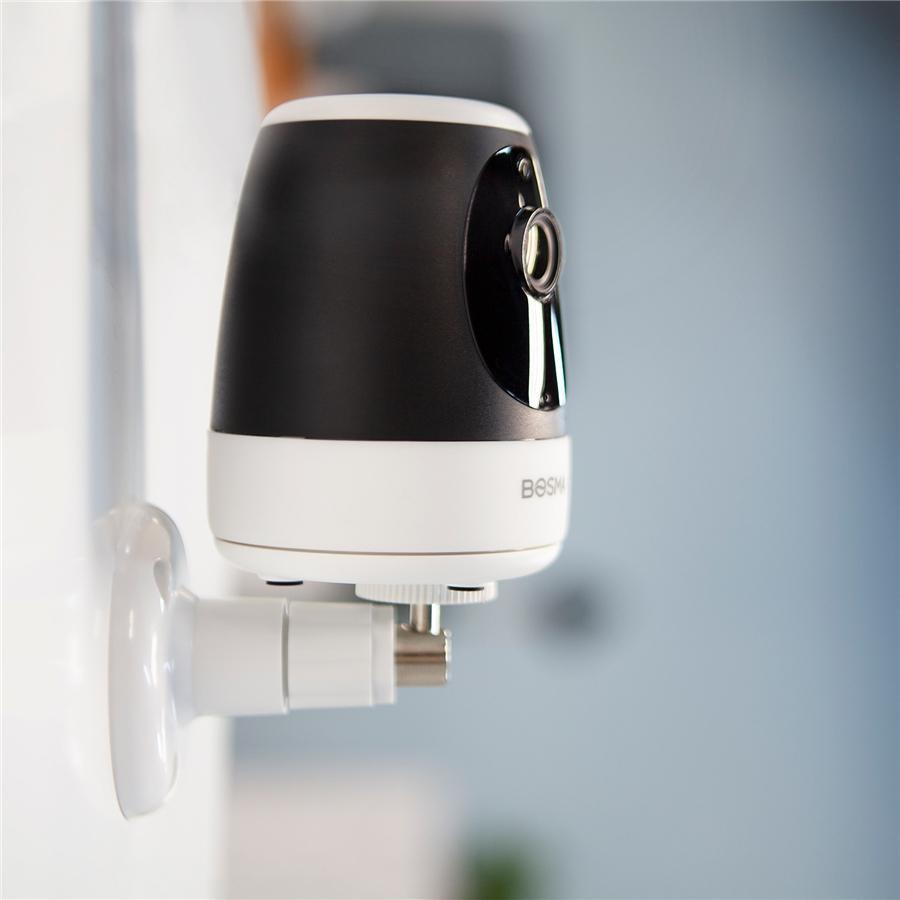 Bosma - Ensemble de Caméra de Sécurité Intérieur XC, 1080p, Détections des Mouvement et du Son + 2 Capteurs de Porte ou Fenêtre, Blanc - Simple Boutique
