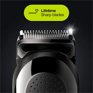 Braun - Tondeuse Personelle 6 en 1 pour Cheveux, Barbe et Visage, Batterie Rechargeable, Noir - Simple Boutique
