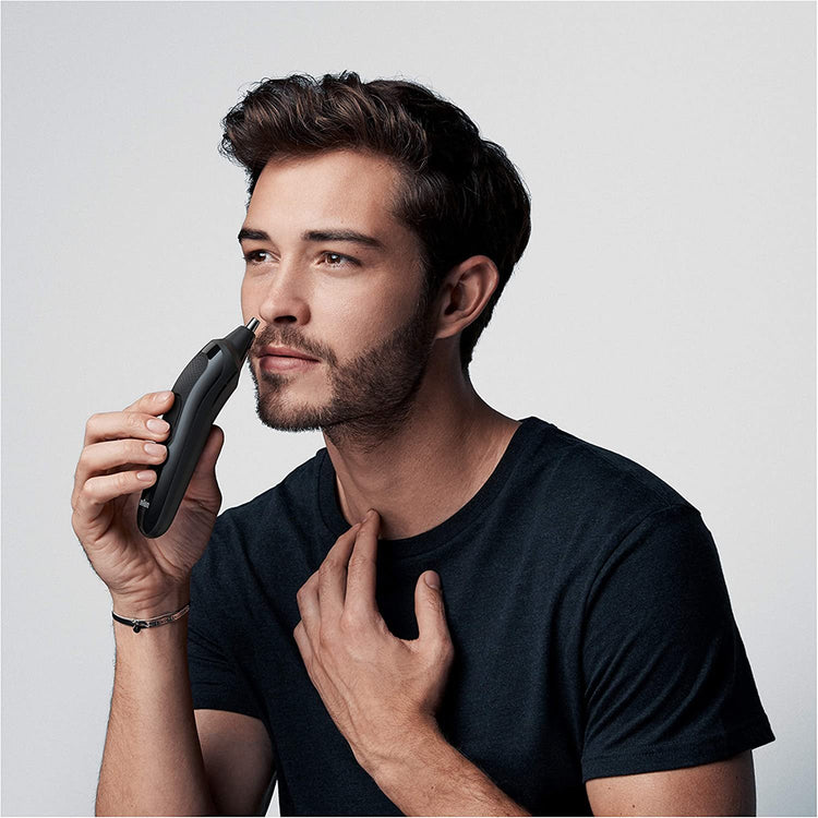 Braun - Tondeuse Personelle 6 en 1 pour Cheveux, Barbe et Visage, Batterie Rechargeable, Noir - Simple Boutique