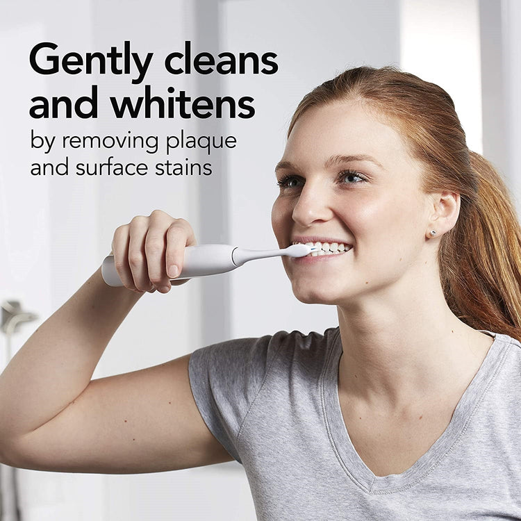 Brightline - Brosse à Dent Électrique Rechargeable avec 2 Têtes de Rechange, Vert - Simple Boutique