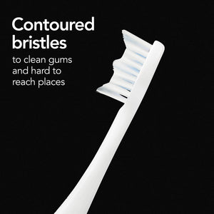 Brightline - Brosse à Dent Électrique Rechargeable avec 2 Têtes de Rechange, Vert - Simple Boutique