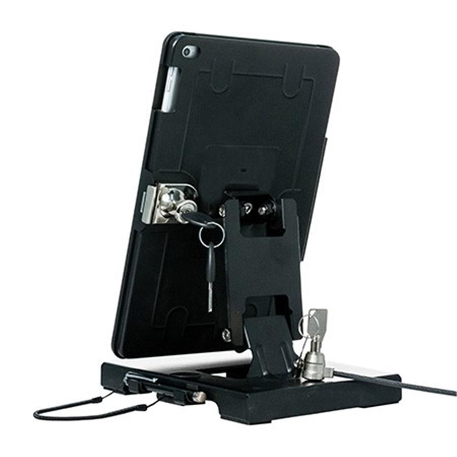 CTA Digital - Support de Table Pliable avec Système Anti-Vol pour Ipad, Ipad Pro et Ipad Air, Noir - Simple Boutique