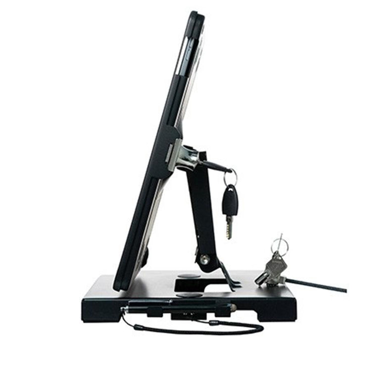 CTA Digital - Support de Table Pliable avec Système Anti-Vol pour Ipad, Ipad Pro et Ipad Air, Noir - Simple Boutique