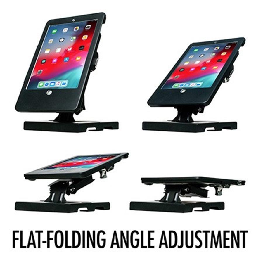 CTA Digital - Support de Table Pliable avec Système Anti-Vol pour Ipad, Ipad Pro et Ipad Air, Noir - Simple Boutique