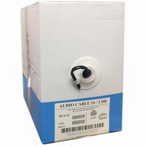 Câble Haut-Parleur Extérieur Direct Burial CMR CL3R OFC UL 16 AWG Pull-Thru Box 500Pi Noir - Simple Boutique