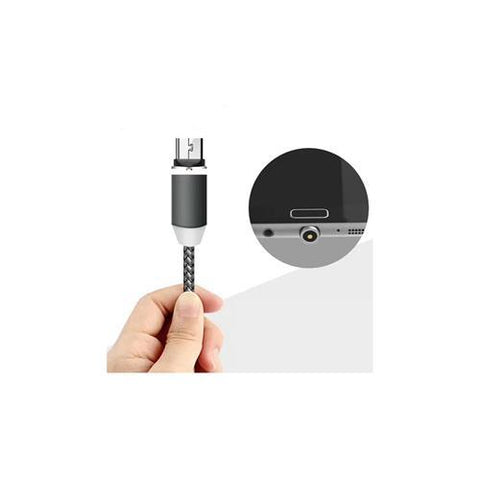 Câble Magnétique 3 En 1 Micro USB Lightning Type C Pour Android Ou Apple
