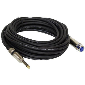 Câble Microphone Professionnel 1/4 Jack Mâle à XLR femelle 15pi - Simple Boutique