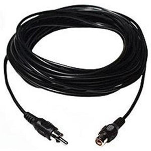 Câble RCA Male/Femelle pour Audio / Haut-Parleurs noir de 50 pi - Simple Boutique