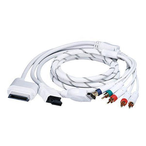 Câble component PREMIUM 5 rca 4en1 pour Wii Xbox360 PS3 PS2 6 pi - Simple Boutique