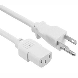 Cable d'alimentation universel ordinateurs, HDTV, etc 3pi blanc - Simple Boutique