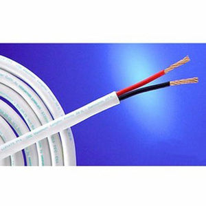Câble haut-parleur 100pi In-Wall CL2 14 AWG blanc - Simple Boutique