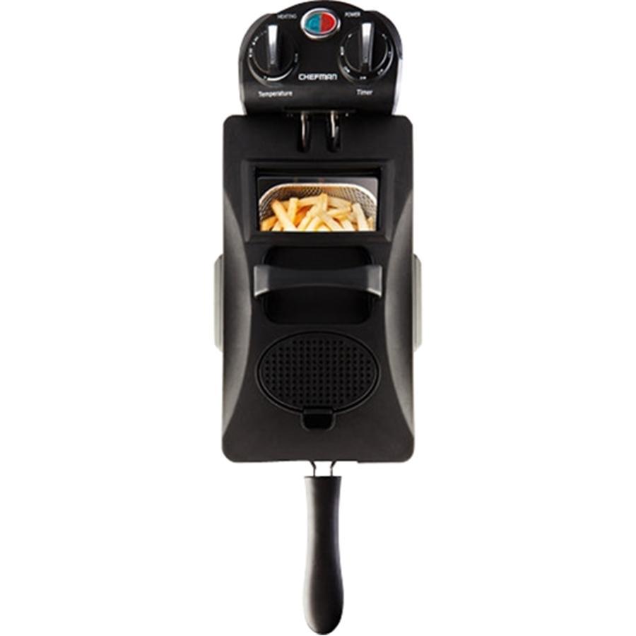 Chefman RJ07-3SS-T Friteuse 3L Taille Familiale, Minuteur intégré, Acier Inoxydable - Simple Boutique