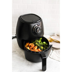 Chefman TurboFry 3,5L Friteuse à Air avec Panier pour Lave-Vaisselle, Double Contrôle de Température, Minuterie de 60 Minutes, Noire - Simple Boutique