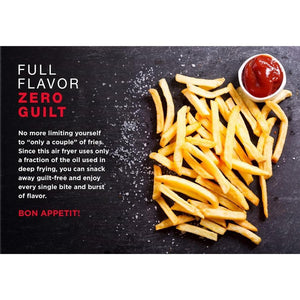 Chefman TurboFry Friteuse à Air 2L Compacte avec Panier pour Lave-Vaiselle, Contrôle de la Température Réglable, Minuterie 30 Minutes Noire - Simple Boutique