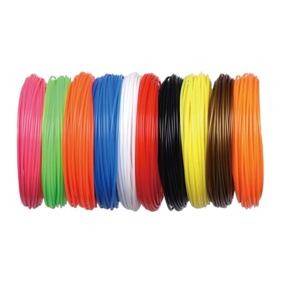 CloneBox - Ensemble de 10 Couleurs de Filaments PLA, Longeur de 3 Mètres - Simple Boutique