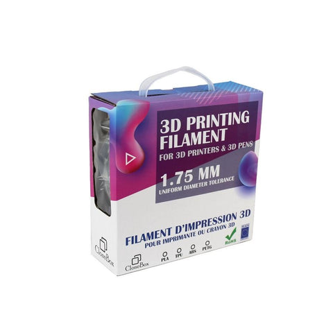 CloneBox - Filament PLA pour Imprimante 3D, 1.75mm Préc. +/-0.05mm, 1kg, Motif  Marbre
