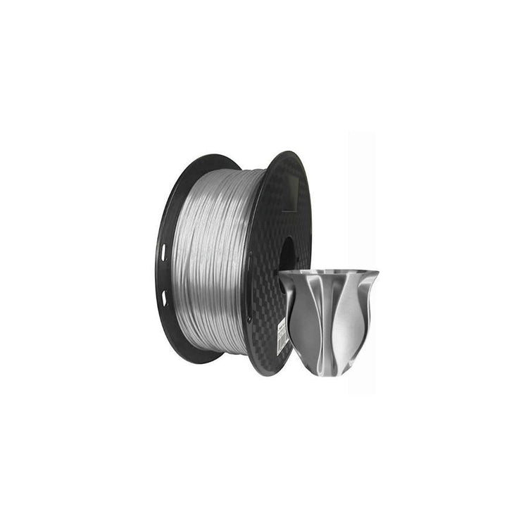CloneBox - Filament Silk PLA imprimante 3D 1.75mm Préc. +/-0.05mm, 1kg, Argent Clair - Simple Boutique