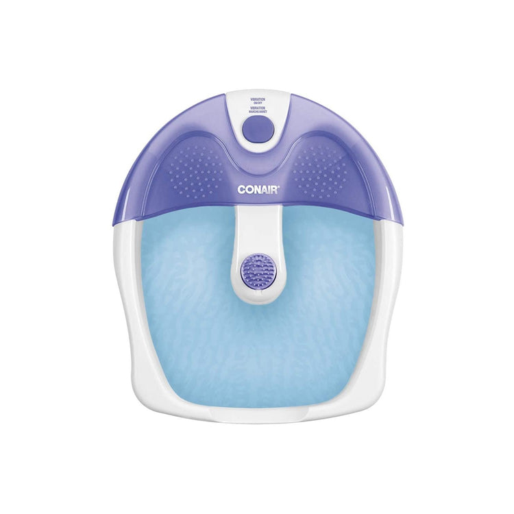 Conair - Bain de Pieds avec Massage à Vibration, Blanc et Violet - Simple Boutique