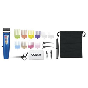 Conair HC95WNC - Ensemble de 20 Morceaux Tondeuse à Cheveux et Barbes, Bleu - Simple Boutique