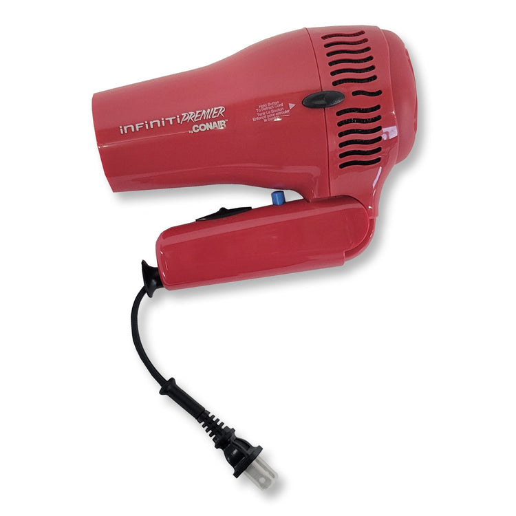 Conair - Sèche-Cheveux Ionique avec Poignée Pliable, 1875 Watt, Rouge - Simple Boutique