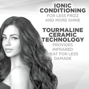 Conair - Sèche-Cheveux Ionique avec Poignée Pliable, 1875 Watt, Rouge - Simple Boutique