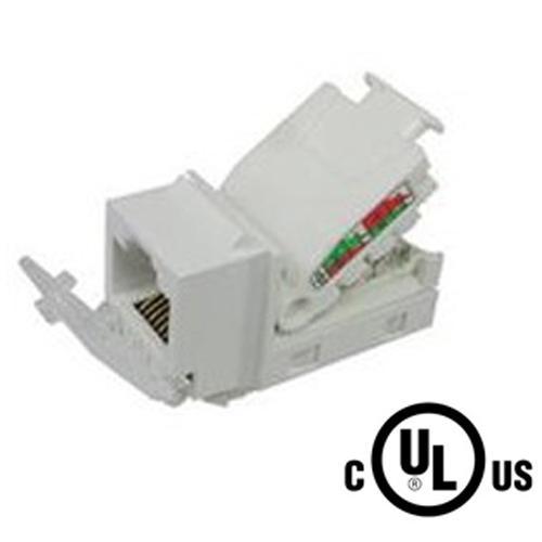 Connecteur Keystone Cat5e RJ-45 sans outil Femelle Blanc - Simple Boutique