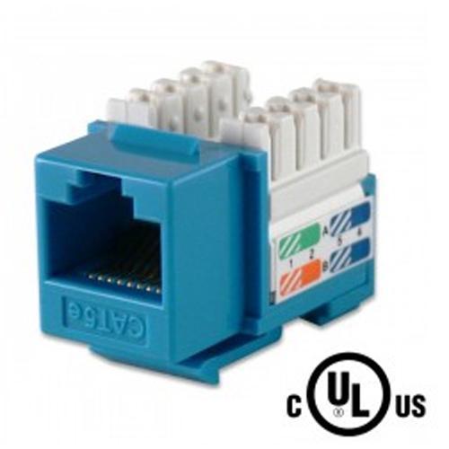 Connecteur Keystone Cat5e RJ-45 sans outil Femelle Bleu - Simple Boutique