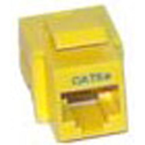 Connecteur Keystone Cat5e RJ-45 sans outil Femelle Jaune - Simple Boutique