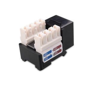Connecteur Keystone Cat6 RJ-45 Punch Type 110 Femelle Noir - Simple Boutique