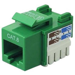 Connecteur Keystone Cat6 RJ-45 Punch Type 110 Femelle Vert - Simple Boutique