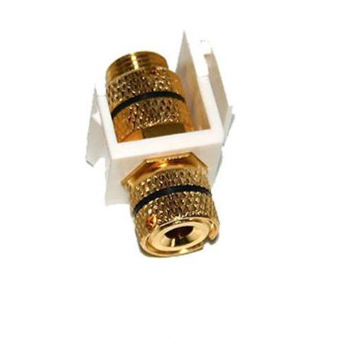 Connecteur keystone banane pour câble haut-parleurs noir - Simple Boutique