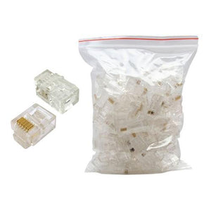 Connecteurs 6P6C RJ12 pour câble téléphone 6 conducteurs - 100pk - Simple Boutique