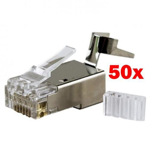 Connecteurs RJ45 Cat6a Et 7 Avec Insert Pour Câble Solide Blindé Paquet De 50 - Simple Boutique