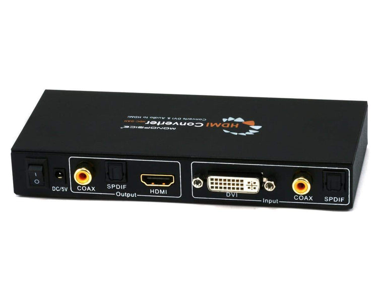 Convertisseur DVI Video + Audio Digital Coaxial et Digital Optique Toslink à HDMI - Simple Boutique