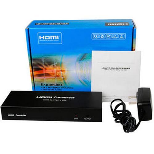 Convertisseur HDMI vers Component + Audio RCA et VGA amplifié - Simple Boutique