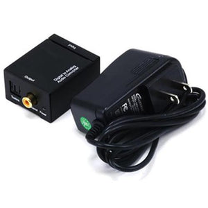 Convertisseur analogue stéréo RCA à numérique Toslink / Coax - Simple Boutique