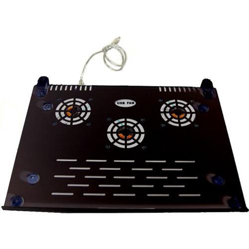 Cooler pour Laptop, 3 ventilateur, aluminium, alimentation USB - Simple Boutique
