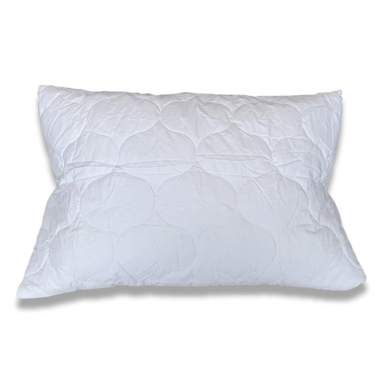 Cotton House - Protège-Oreiller Matelassé 100% Coton, Imperméable et Hypoallergénique, Grandeur Queen, Blanc - Simple Boutique