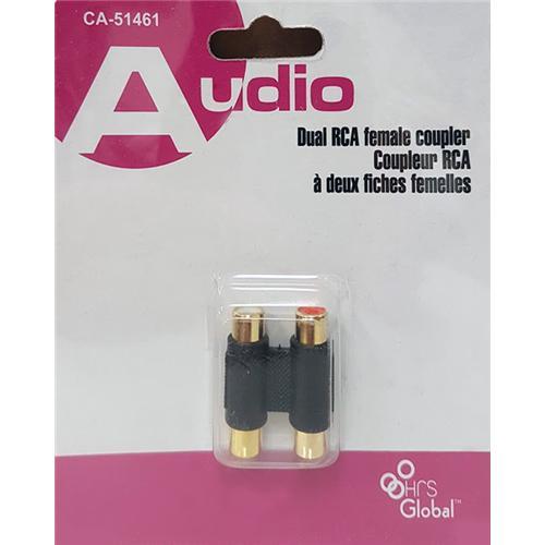 Coupleur RCA 2X F/F Blanc & Rouge - Simple Boutique