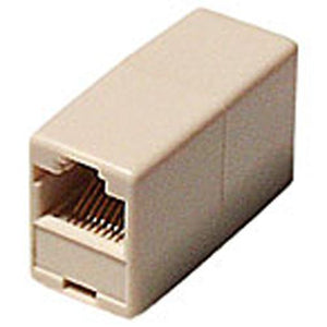 Coupleur pour câbles ethernet réseau Cat5e RJ-45 F/F Ivoire - Simple Boutique