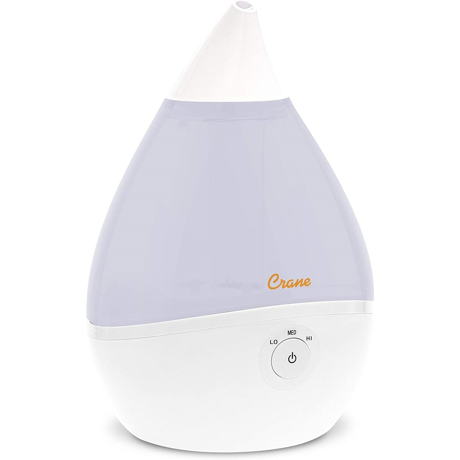 Crane - Humidificateur d'air Ultrasonic à Brume Fraiche, Buse Rotative 360 Degrée, Blanc - Simple Boutique