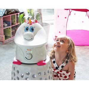 Crane - Humidificateur d'air à Vapeur Froide pour Chambre d'enfant, Capacité de 1 Gallon, Licorne - Simple Boutique