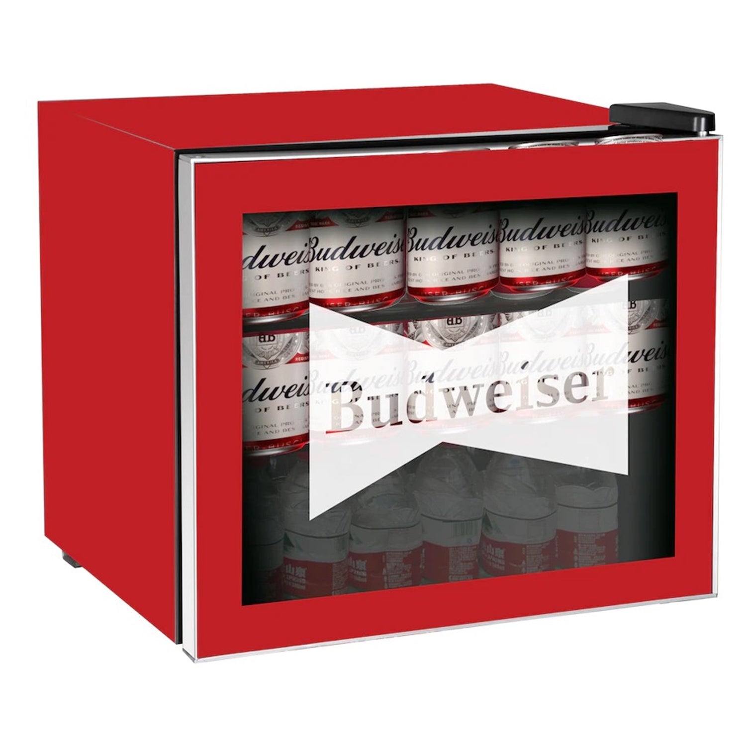 Curtis - Réfrigrateur à Boisson Budweiser avec Porte Vitrée, Capacité de 1.6 Pied Cube, Rouge - Simple Boutique