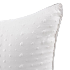 DB Chez Vous - Oreiller Aria Hypoallergénique en Microfibre, Grandeur Standard, Blanc - Simple Boutique
