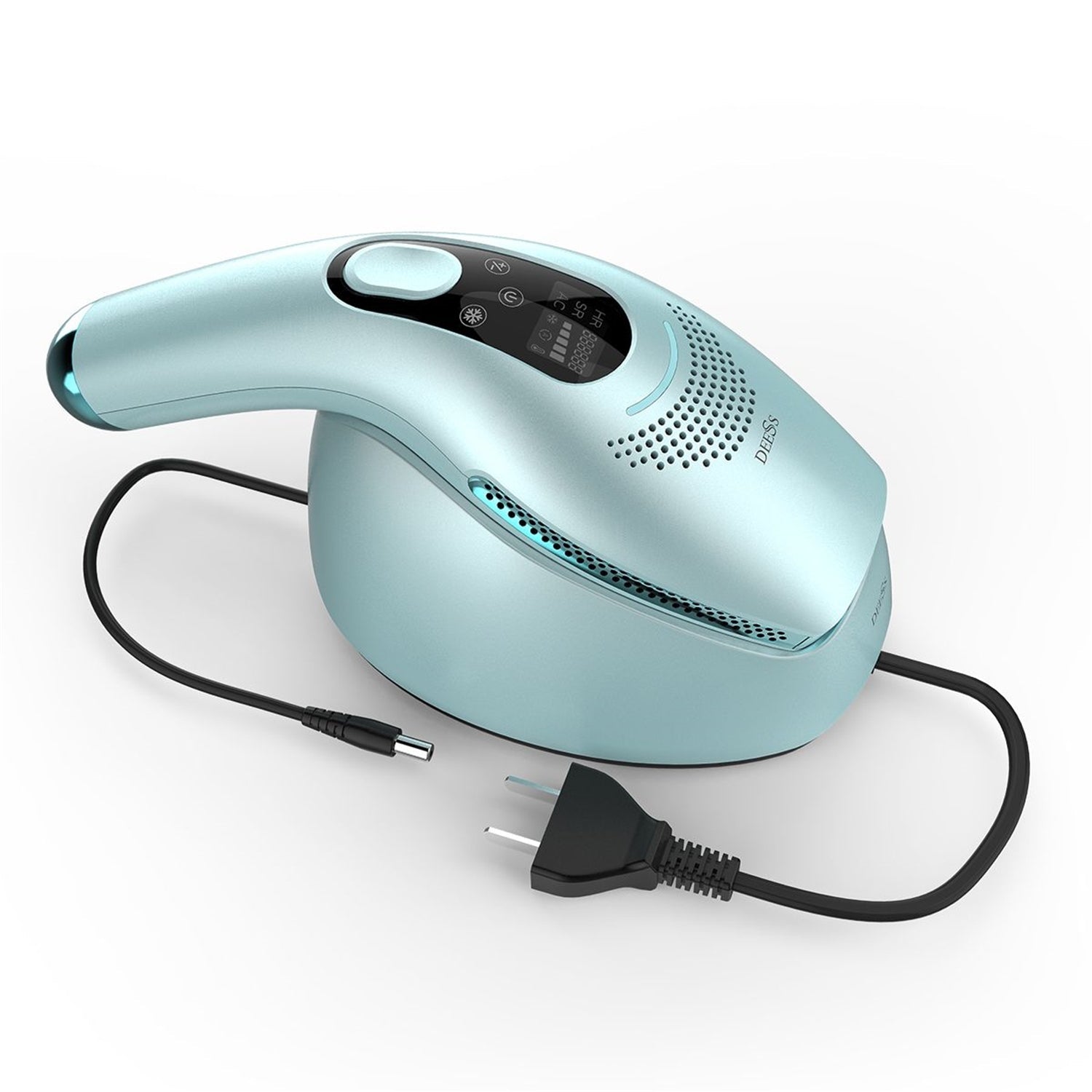 DEESS - Épilateur à Lumière Pulsée (IPL), Taitement Glacé, Épilation Permanente, Écran Tactile, Flash Illimité, Gris - Simple Boutique