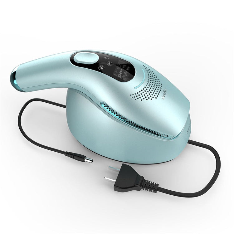 DEESS - Épilateur à Lumière Pulsée (IPL), Taitement Glacé, Épilation Permanente, Écran Tactile, Flash Illimité, Gris - Simple Boutique