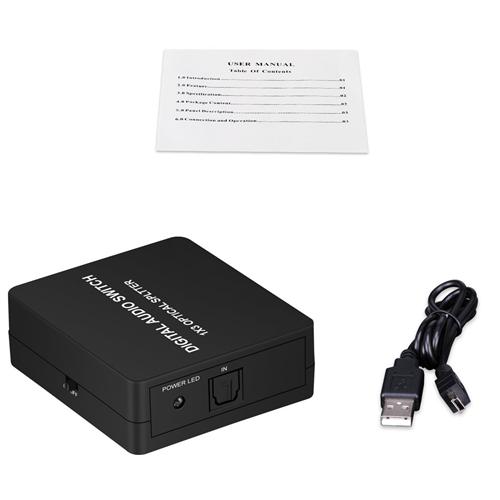 Diviseur Pour Câbles Audio Numérique Toslink Fibre Optique 1 Entrée À 3 Sorties Amplifié - Simple Boutique