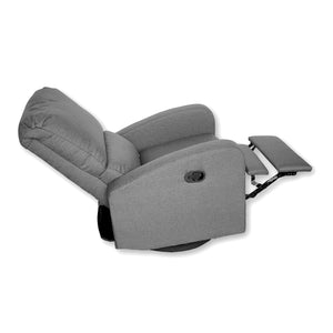 Dormatex Emilia Chaise Fauteuil Inclinable Pivotante Gris Pâle - Fait au Canada - Simple Boutique
