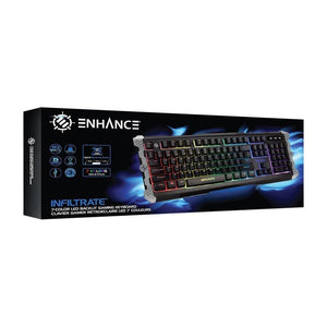 ENHANCE Infiltrate Clavier de Jeu Noir - Simple Boutique